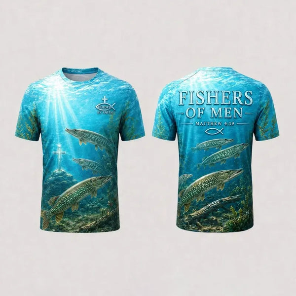 Fisher Of Men Guided By Faith T-Shirt 2026