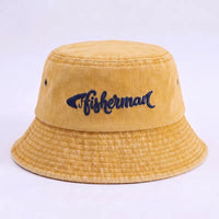 Fisherman Embroidered Bucket Hat