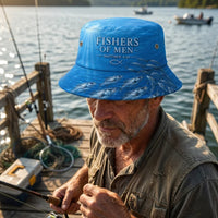 Fishers Of Men Guided By Faith Fishing Bucket Hat