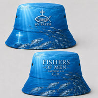 Fishers Of Men Guided By Faith Fishing Bucket Hat