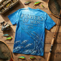 Fishers Of Men Guided By Faith Fishing T-Shirt