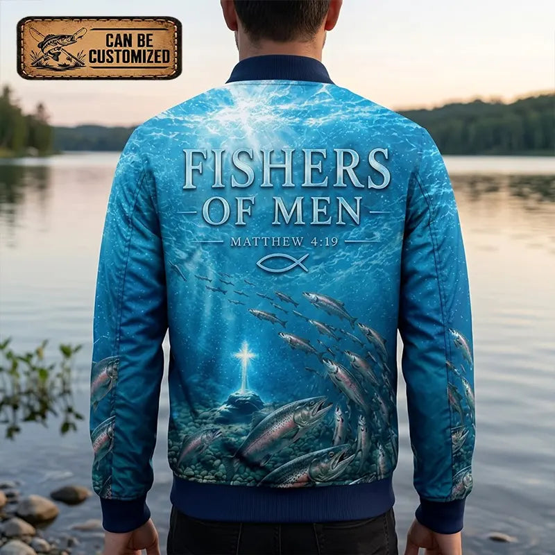 Fishers Of Men Guided By Faith Salmon Bomber Jacket 2026