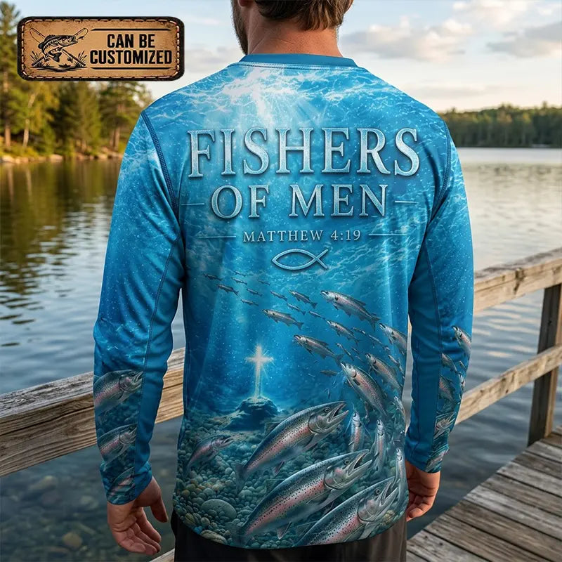 Fishers Of Men Guided By Faith Salmon Long Sleeve Shirt 2026