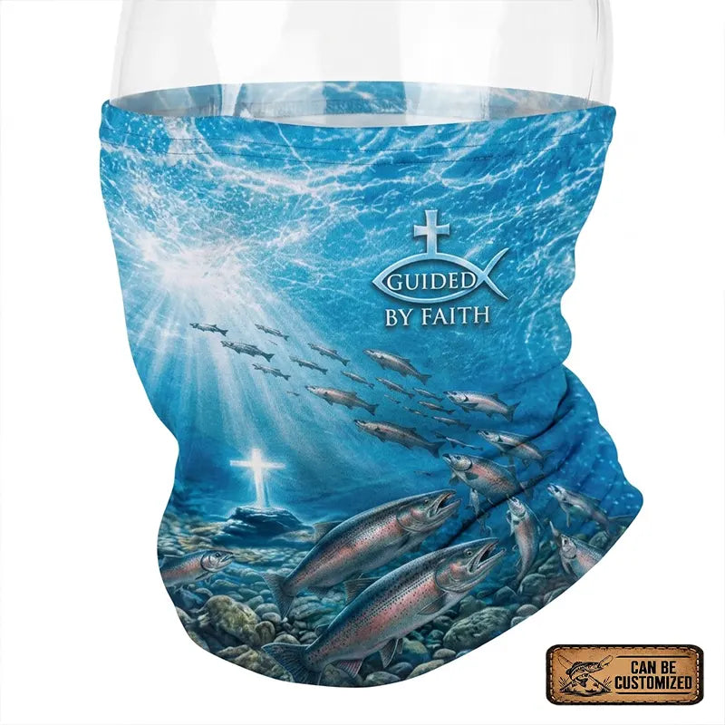 Fishers Of Men Guided By Faith Salmon Neck Gaiter 2026