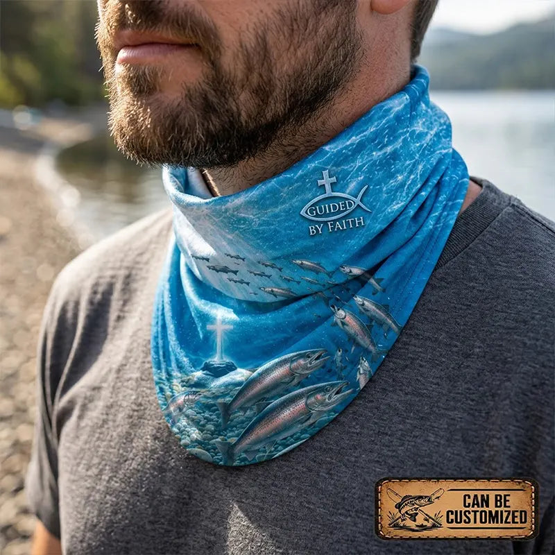 Fishers Of Men Guided By Faith Salmon Neck Gaiter 2026