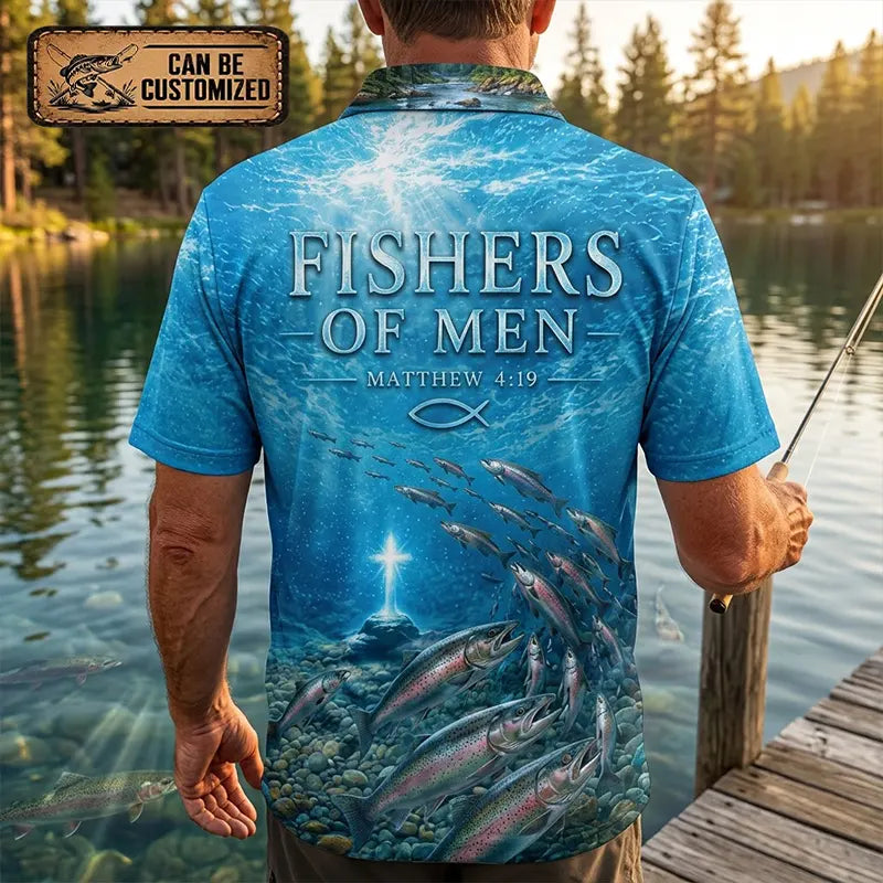 Fishers Of Men Guided By Faith Salmon Polo Shirt 2026