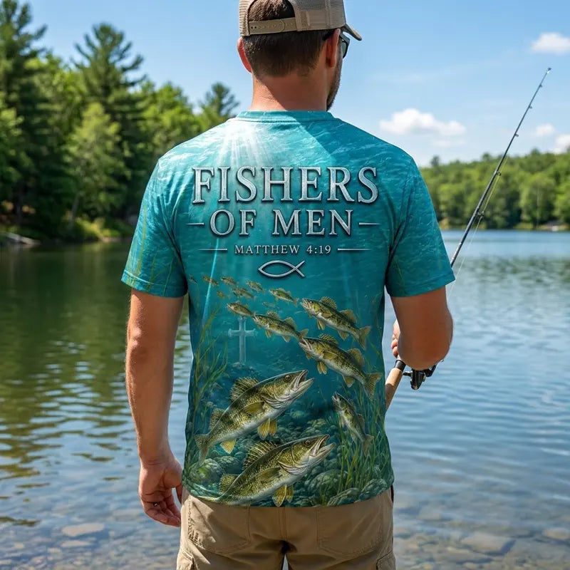 Fishers Of Men Guided By Faith Walleye T-Shirt 2026