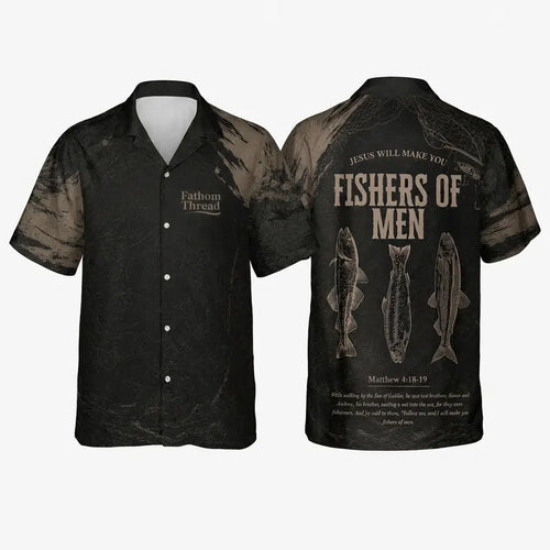 Fishers of Men Christian Fishing Hawaiian Shirt