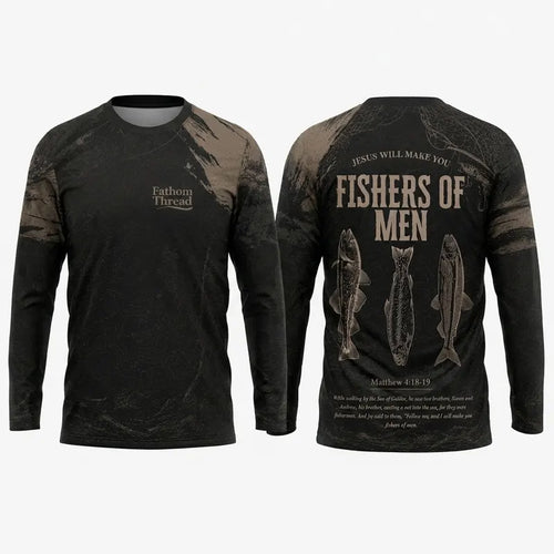 Fishers of Men Christian Fishing Long Sleeve Shirt