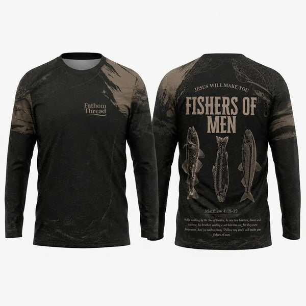Fishers of Men Christian Fishing Long Sleeve Shirt