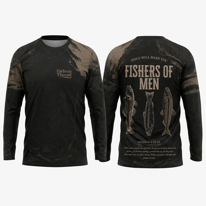 Fishers of Men Christian Fishing Long Sleeve Shirt