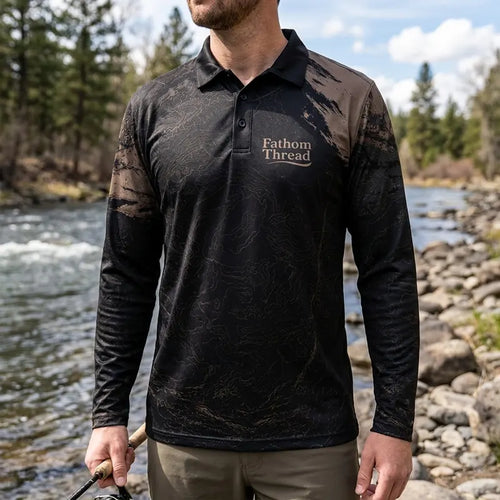 Fishers of Men Christian Fishing Polo Long Sleeve Shirt
