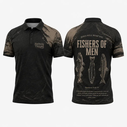 Fishers of Men Christian Fishing Polo Shirt