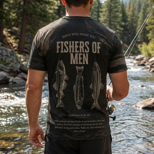 Fishers of Men Christian Fishing T-Shirt