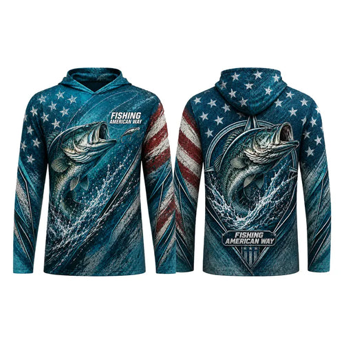 Fishing American Way Patriotic Apparel