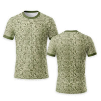 Fishing Camo Fish Pattern Performance T-Shirt