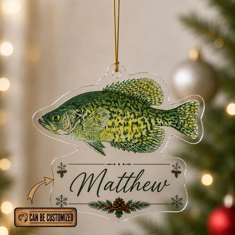 Fishing Christmas Fish Species Collection Acrylic Ornament 2026