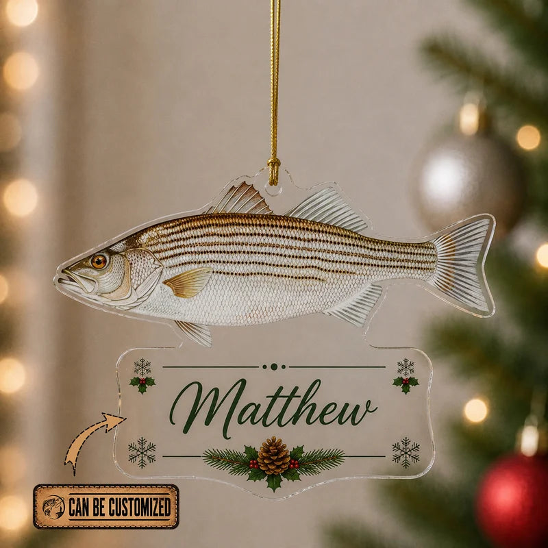 Fishing Christmas Fish Species Collection Acrylic Ornament 2026