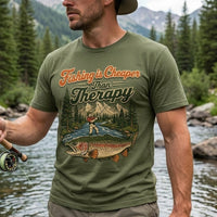 Fishing Is Cheaper Than Therapy T-Shirt