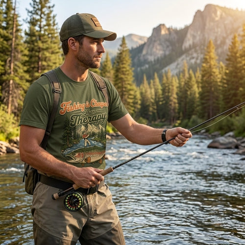 Fishing Is Cheaper Than Therapy T-Shirt