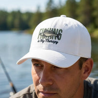 Fishing Is My Therapy Embroidered Fishing Cap