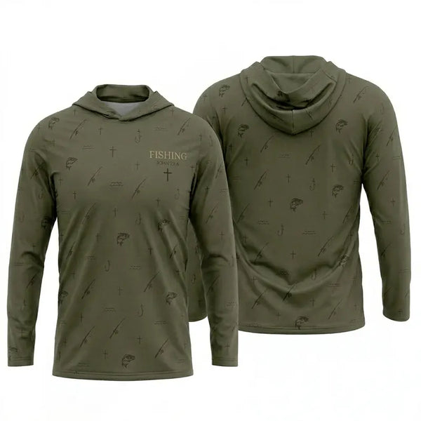 Fishing John 21:6 Christian Fishing Hoodie