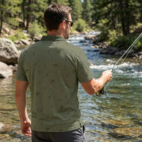 Fishing John 21:6 Christian Fishing Polo Shirt