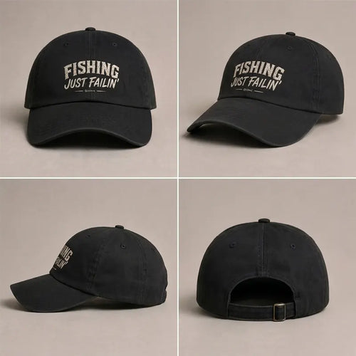 Fishing Just Failin' Fishing Embroidered Cap