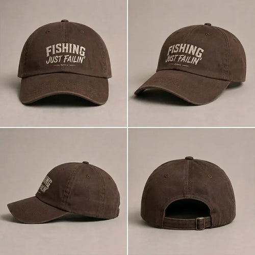 Fishing Just Failin' Fishing Embroidered Cap