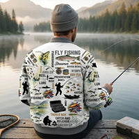 Fishing Life All-Over Print Bomber Jacket
