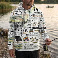 Fishing Life All-Over Print Hoodie