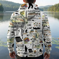 Fishing Life All-Over Print Hoodie