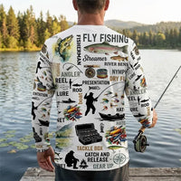 Fishing Life All-Over Print Long Sleeve Shirt