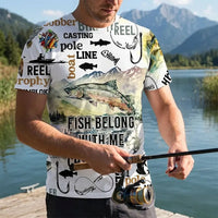 Fishing Life All-Over Print T-Shirt