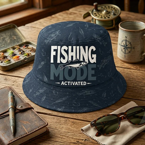 Fishing Mode Activated Bucket Hat 2026