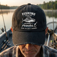 Fishing Saved Me Funny Fishing Classic Cap