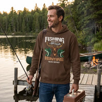 Fishing Solves Most of My Problems Hunting Solves the Rest Crewneck Sweatshirt
