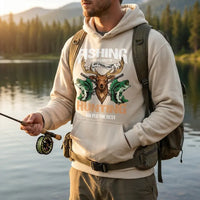 Fishing Solves Most of My Problems Hunting Solves the Rest Crewneck Sweatshirt