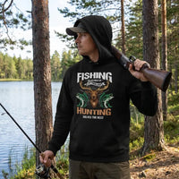 Fishing Solves Most of My Problems Hunting Solves the Rest Crewneck Sweatshirt