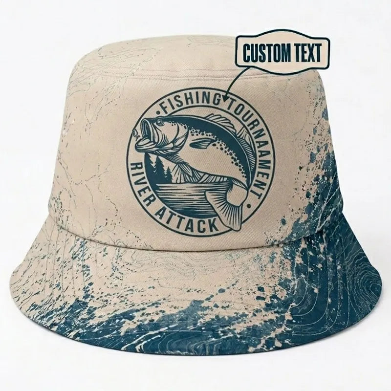 Fishing Tournament River Attack Bucket Hat
