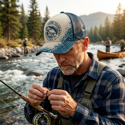Fishing Tournament River Attack Trucker Hat
