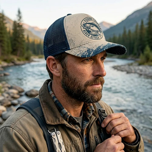 Fishing Tournament River Attack Trucker Hat