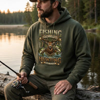 Fishing Solves Most of My Problems Hunting Solves the Rest Lifestyle Hoodie
