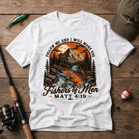 Follow Me Fishers Of Men Christian Fishing T-Shirt