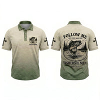 Follow Me Fishers of Men Personalized Christian Fishing Apparel