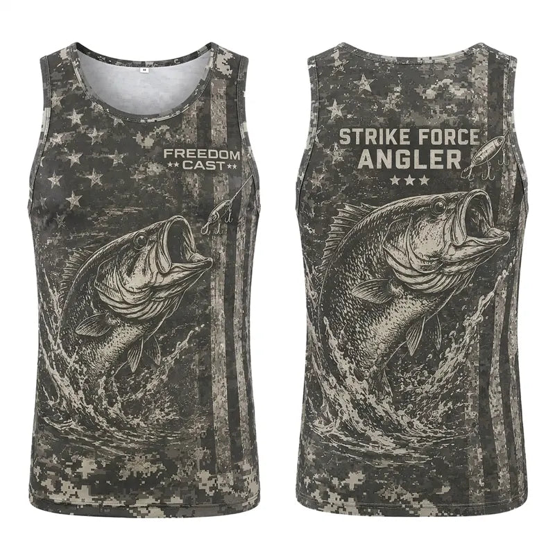 Freedom Cast Strike Force Angler Fishing Tank Top 2026