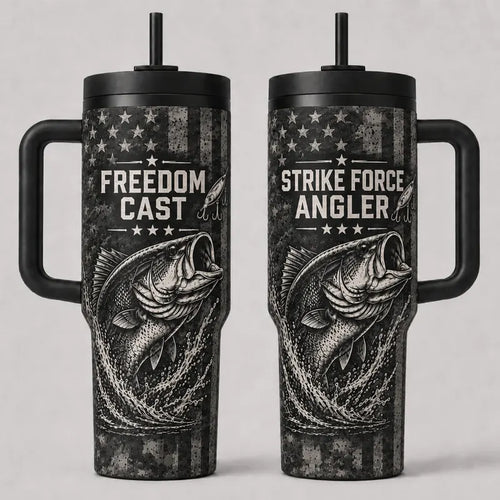 Freedom Cast Strike Force Angler Fishing Tumbler