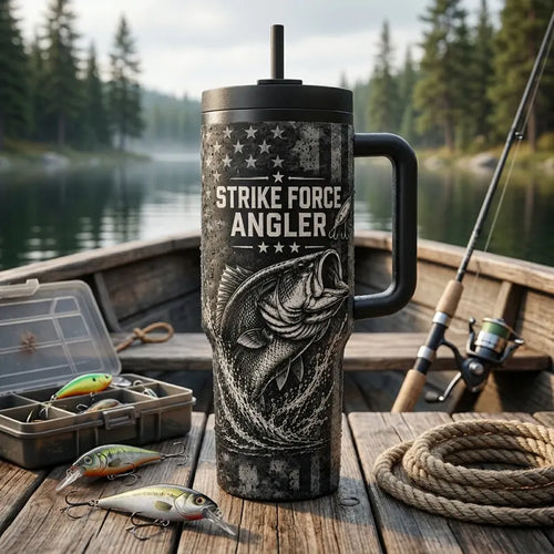 Freedom Cast Strike Force Angler Fishing Tumbler