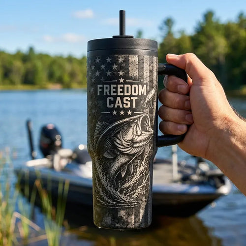 Freedom Cast Strike Force Angler Fishing Tumbler
