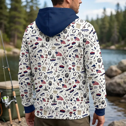 Freedom & Fishing USA 250 Hoodie